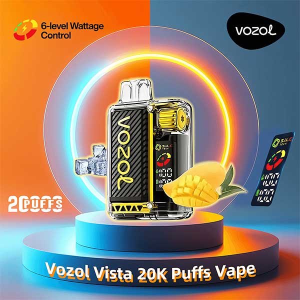 پاد یکبار مصرف انبه یخ وزول ۲۰۰۰۰ پاف Vozol Vista Mango Ice 20000 Disposable پاد یکبار مصرف انبه یخ وزول ۲۰۰۰۰ پاف Vozol Vista Mango Ice 20000 Disposable