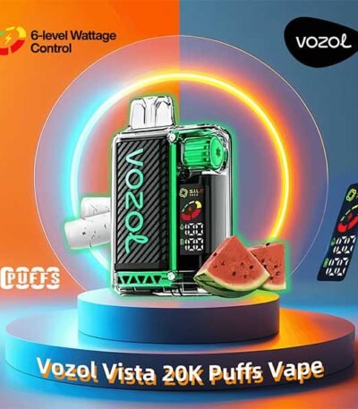 پاد یکبار مصرف آدامس بادکنکی هندوانه ۲۰۰۰۰ پاف وزول Vozol Vista Watermelon Bubblegum 20000 Disposable