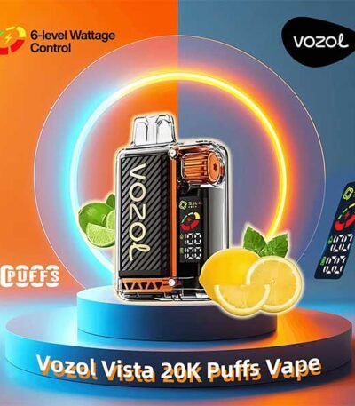 پاد یکبار مصرف لیمو ترش و شیرین ۲۰۰۰۰ پاف وزول Vozol Vista Lemon Lime 20000 Disposable