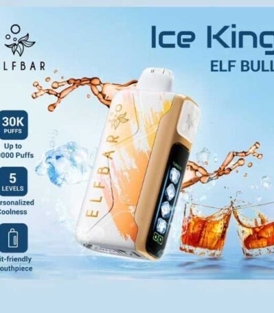 پاد یکبار مصرف نوشیدنی انرژی زا الف بار ۳۰۰۰۰ پاف Elf Bar Ice King 30000 Energy Drink Disposable