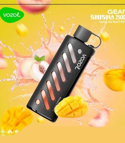 ویپ یکبار مصرف هلو انبه وزول ۲۵۰۰۰ پاف Vozol Gear Shisha 25000 Peach Mango Disposable