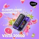 پاد یکبار مصرف گریپ فروت سیروپ استوایی ۲۰۰۰۰ پاف وزول Vozol Vista Grapefruit Tropical Syrup 20000 Disposable