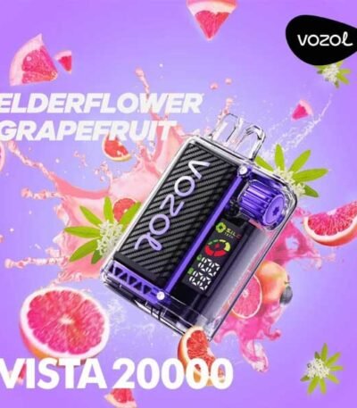 پاد یکبار مصرف گریپ فروت سیروپ استوایی ۲۰۰۰۰ پاف وزول Vozol Vista Grapefruit Tropical Syrup 20000 Disposable
