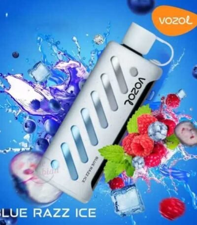 ویپ یکبار مصرف بلوبری رزبری یخ وزول ۲۵۰۰۰ پاف Vozol Gear Shisha 25000 Blueberry Raspberry Ice Disposable