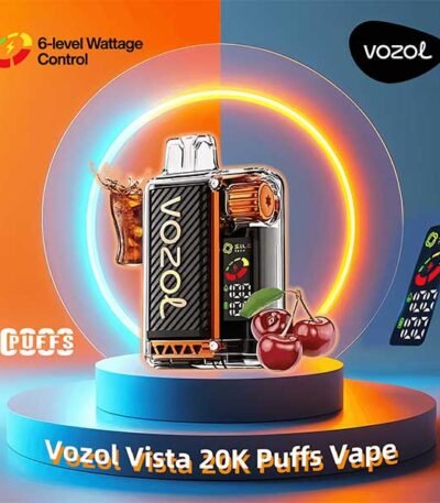 پاد یکبار مصرف نوشابه گیلاس ۲۰۰۰۰ پاف وزول Vozol Vista Cherry Cola 20000 Disposable