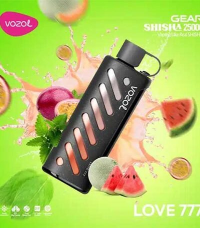 ویپ یکبار مصرف لاو ۷۷۷ وزول ۲۵۰۰۰ پاف Vozol Gear Shisha 25000 Love 777 Disposable