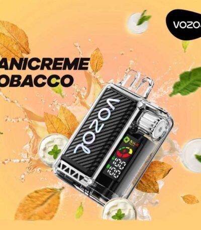 پاد یکبار مصرف وانیل کرم تنباکو ۲۰۰۰۰ پاف وزول Vozol Vista Vanilla Cream Tobacco 20000 Disposable