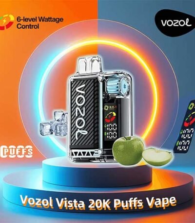 پاد یکبار مصرف سیب ترش یخ وزول ۲۰۰۰۰ پاف Vozol Vista Sour Apple Ice 20000 Disposable