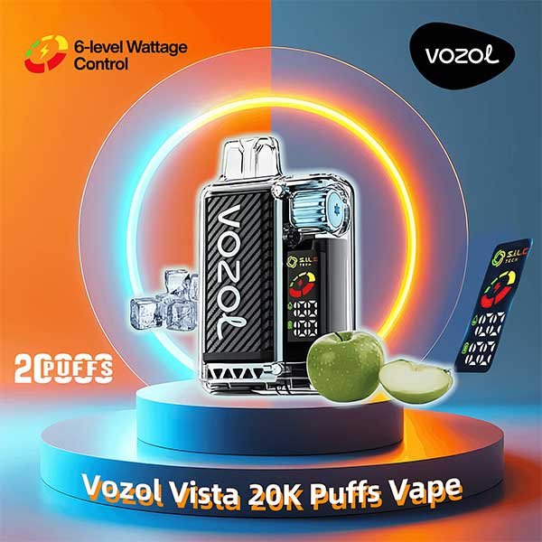 پاد یکبار مصرف سیب ترش یخ وزول ۲۰۰۰۰ پاف Vozol Vista Sour Apple Ice 20000 Disposable پاد یکبار مصرف سیب ترش یخ وزول ۲۰۰۰۰ پاف Vozol Vista Sour Apple Ice 20000 Disposable