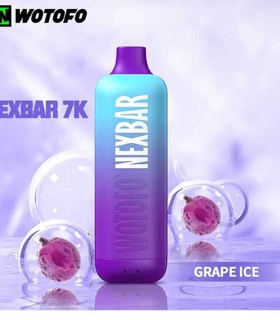 پاد یکبار مصرف ۷۰۰۰ پاف نکس بار انگور یخ Nexbar Grape Ice 7000 Disposable