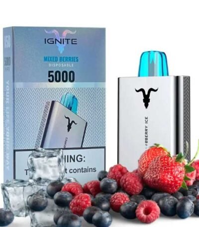 پاد یکبار مصرف میکس بری ایگنایت ۵۰۰۰ پاف Ignite V50 Mixed Berries 5000 Disposable
