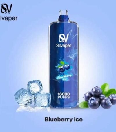 ویپ یکبار مصرف ۱۶۰۰۰ پاف سیلوا بلوبری یخ Silva Rocket Shisha 16000 Blueberry Ice Disposable