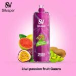 ویپ یکبار مصرف ۱۶۰۰۰ پاف سیلوا پشن فروت کیوی گواوا Silva Rocket Shisha 16000 Passion Fruit Kiwi Guava Disposable