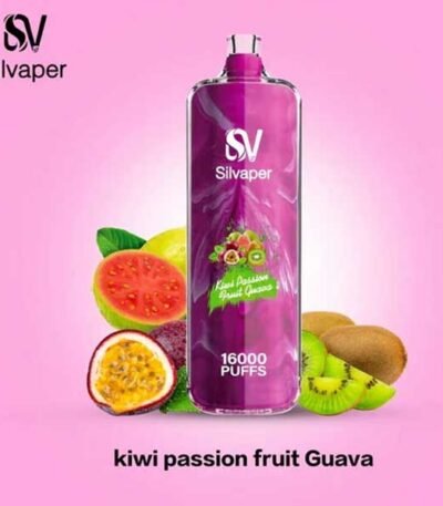 ویپ یکبار مصرف ۱۶۰۰۰ پاف سیلوا پشن فروت کیوی گواوا Silva Rocket Shisha 16000 Passion Fruit Kiwi Guava Disposable