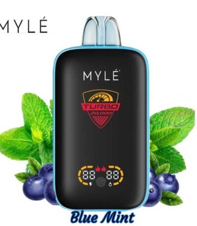 پاد یکبار مصرف نعنا بلوبری ۲۰۰۰۰ مایلی Myle Turbo 20000 Blue Mint Disposable
