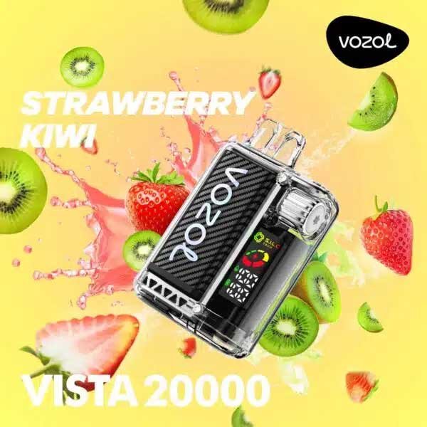 پاد یکبار مصرف کیوی توت فرنگی ۲۰۰۰۰ پاف وزول Vozol Vista Kiwi Strawberry 20000 Disposable