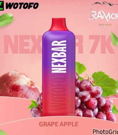 پاد یکبار مصرف ۷۰۰۰ پاف نکس بار سیب انگور Nexbar Apple Grape 7000 Disposable