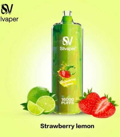 ویپ یکبار مصرف ۱۶۰۰۰ پاف سیلوا لیمو توت فرنگی Silva Rocket Shisha 16000 Lemon Strawberry Disposable