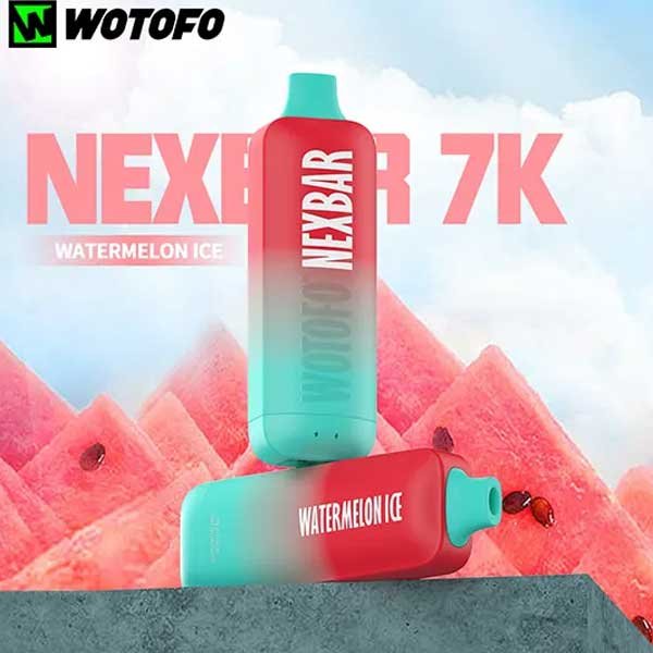 پاد یکبار مصرف ۷۰۰۰ پاف نکس بار هندوانه یخ Nexbar Watermelon Ice 7000 Disposable