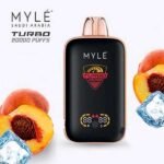 پاد یکبار مصرف هلو یخ ۲۰۰۰۰ مایلی Myle Turbo 20000 Peach Ice Disposable