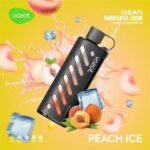ویپ یکبار مصرف هلو یخ وزول ۲۵۰۰۰ پاف Vozol Gear Shisha 25000 Peach Ice Disposable