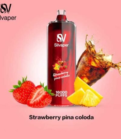 ویپ یکبار مصرف ۱۶۰۰۰ پاف سیلوا توت فرنگی پیناکولادا Silva Rocket Shisha 16000 Strawberry Pina Colada Disposable