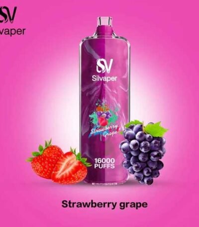 ویپ یکبار مصرف ۱۶۰۰۰ پاف سیلوا انگور توت فرنگی Silva Rocket Shisha 16000 Grape Strawberry Disposable