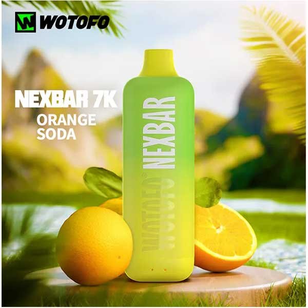 پاد یکبار مصرف ۷۰۰۰ پاف نکس بار سودا پرتقالی Nexbar Orange Soda 7000 Disposable