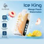پاد یکبار مصرف هلو هندوانه انبه الف بار ۳۰۰۰۰ پاف Elf Bar Ice King 30000 Peach Watermelon Mango Disposable