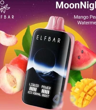 پاد یکبار مصرف الف بار ۴۰۰۰۰ پاف هلو انبه هندوانه Elf Bar Moonnight Peach Mango Watermelon 40000 Disposable