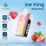 پاد یکبار مصرف میکس بری الف بار ۳۰۰۰۰ پاف Elf Bar Ice King 30000 Mixed Berry Disposable