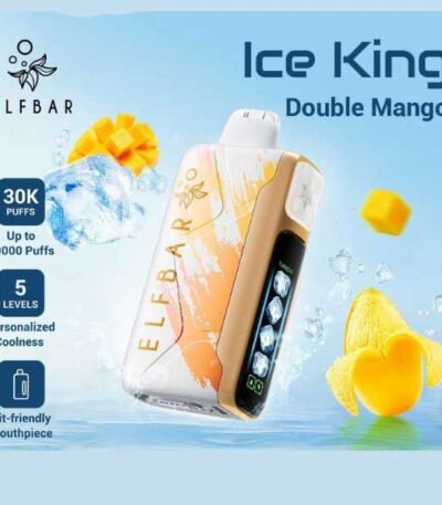 پاد یکبار مصرف میکس انبه الف بار ۳۰۰۰۰ پاف Elf Bar Ice King 30000 Double Mango Disposable