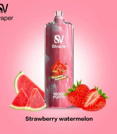 ویپ یکبار مصرف ۱۶۰۰۰ پاف سیلوا توت فرنگی هندوانه Silva Rocket Shisha 16000 Strawberry Watermelon Disposable
