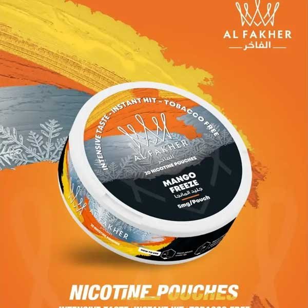 نیکوتین پچ بالشتی انبه یخ الفاخر Al Fakher Nicotine Pouch Mango Freeze