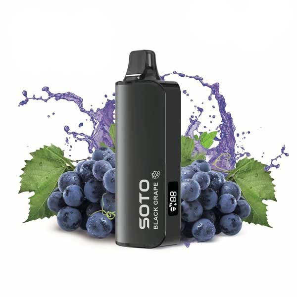 پاد یکبار مصرف انگور سیاه ۲۳۰۰۰ پاف سوتو Soto Deluxe 23000 Black Grape Disposable پاد یکبار مصرف انگور سیاه ۲۳۰۰۰ پاف سوتو Soto Deluxe 23000 Black Grape Disposable