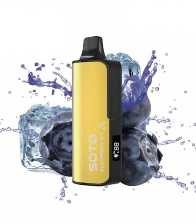 پاد یکبار مصرف بلوبری یخ سوتو دیلاکس ۲۳۰۰۰ پاف Soto Deluxe Blueberry Ice