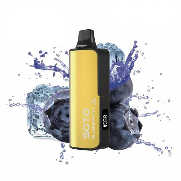 پاد یکبار مصرف بلوبری یخ سوتو دیلاکس ۲۳۰۰۰ پاف Soto Deluxe Blueberry Ice پاد یکبار مصرف بلوبری یخ سوتو دیلاکس ۲۳۰۰۰ پاف Soto Deluxe Blueberry Ice