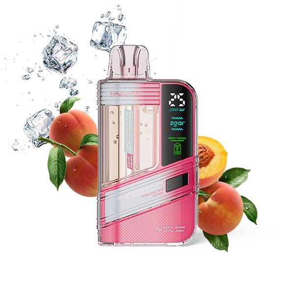 پاد یکبار مصرف ۳۰۰۰۰ پاف هلو یخ Zgar Supernova Peach Ice