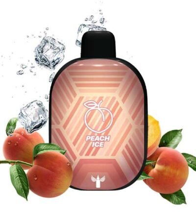 پاد یکبار مصرف هلو یخ دکتر ویپز ۵۵۰۰ پاف Dr Vapes Panther Bar Peach Ice