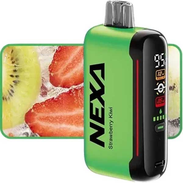 پاد یکبار مصرف کیوی توت فرنگی نکسا بار ۲۰۰۰۰ پاف Nexa Kiwi Strawberry 20000