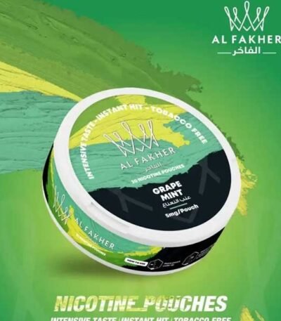 نیکوتین پچ بالشتی نعنا انگور الفاخر Al Fakher Nicotine Pouch Grape Mint