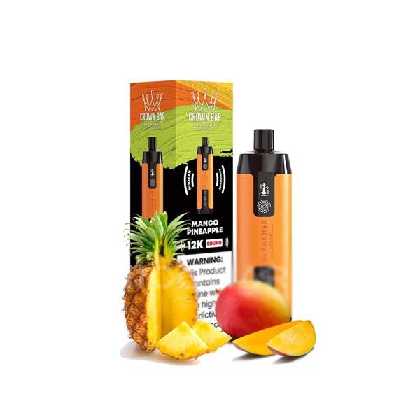 ویپ یکبار مصرف کرون بار الفاخر آناناس انبه ۱۲۰۰۰ پاف Crown Bar AL Fakher Pineapple Mango 12000
