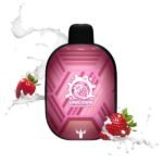 پاد یکبار مصرف شیک شیر توت فرنگی دکتر ویپز ۵۵۰۰ پاف Dr Vapes Panther Bar Unicorn Strawberry Milk