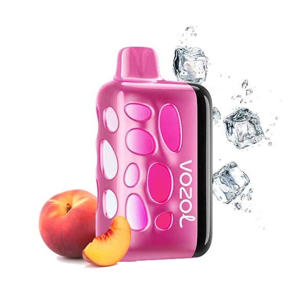 پاد یکبار مصرف ریو ۴۰۰۰۰ پاف وزول طعم هلو یخ Vozol Rave 40000 Peach Ice