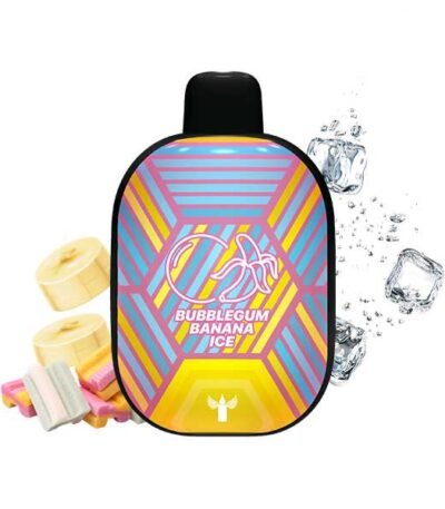 پاد یکبار مصرف آدامس بادکنکی موز یخ دکتر ویپز ۵۵۰۰ پاف Dr Vapes Panther Bar Banana Ice Bubblegum