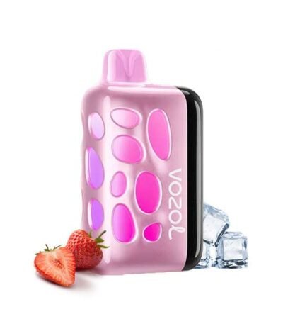 پاد یکبار مصرف ریو ۴۰۰۰۰ پاف وزول طعم توت‌فرنگی یخ Vozol Rave 40000 Strawberry Ice