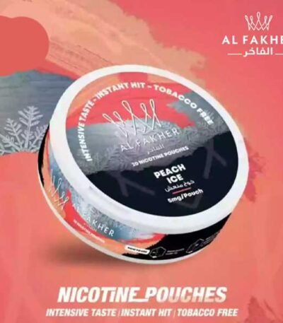 نیکوتین پچ بالشتی هلو یخ الفاخر Al Fakher Nicotine Pouch Peach Ice