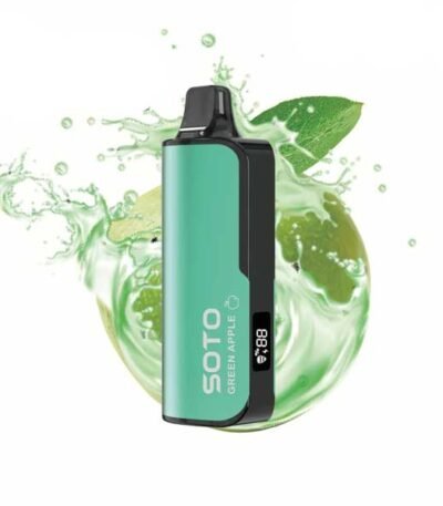 پاد یکبار مصرف سیب سبز سوتو دیلاکس ۲۳۰۰۰ پاف Soto Deluxe Green Apple