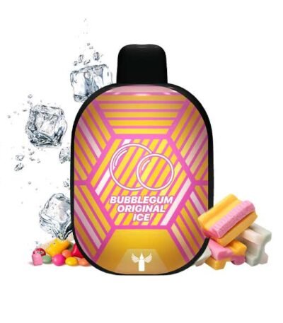 پاد یکبار مصرف آدامس بادکنکی یخ دکتر ویپز ۵۵۰۰ پاف Dr Vapes Panther Bar Bubblegum Original Ice