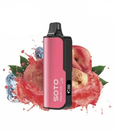 پاد یکبار مصرف هلو یخ ۲۳۰۰۰ پاف سوتو Soto Deluxe 23000 Peach Ice Disposable